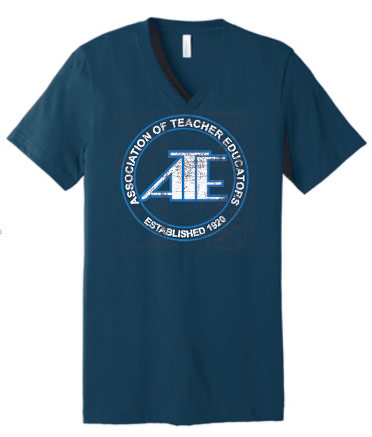 Association of Teacher Educator "Distressed Logo" Soft S/S V-neck T-shirt