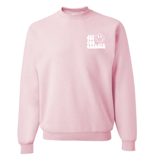 Joy for Georgia Basic Crewneck Sweatshirt (pink)