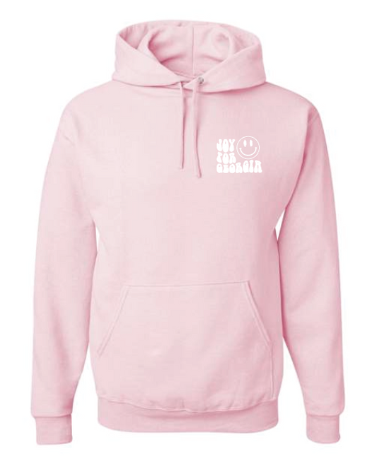 Joy for Georgia Basic Hooded Sweatshirt (pink)