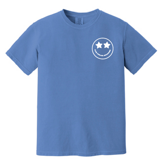 Joy for Georgia "Advocacy" Design Short Sleeve T-shirt (adult)(flo blue)