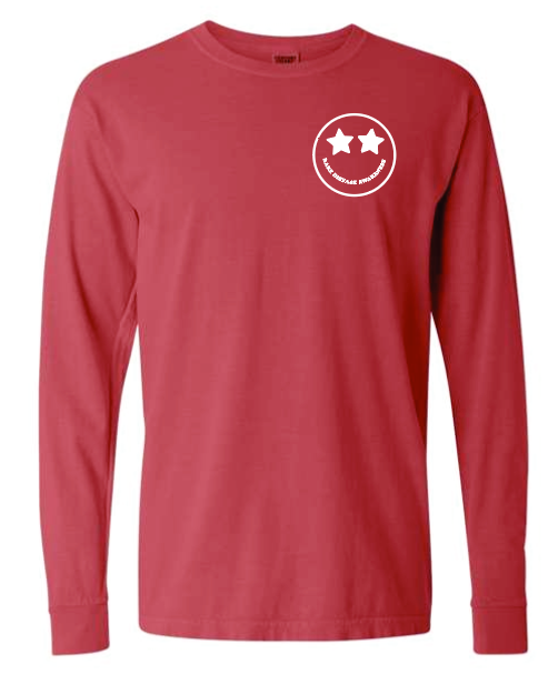 Joy for Georgia "Advocacy" Design Long Sleeve T-shirt (crimson)