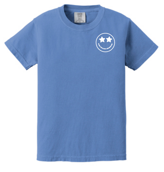Joy for Georgia "Advocacy" Design Short Sleeve T-shirt (youth)(flo blue)