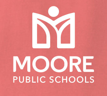 Moore Public Schools "Logo" Comfort Colors: MPS Secondary Palette L/S T-shirt (watermelon)