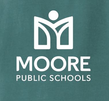 Moore Public Schools "Logo" Comfort Colors: MPS Secondary Palette L/S T-shirt (blue spruce)