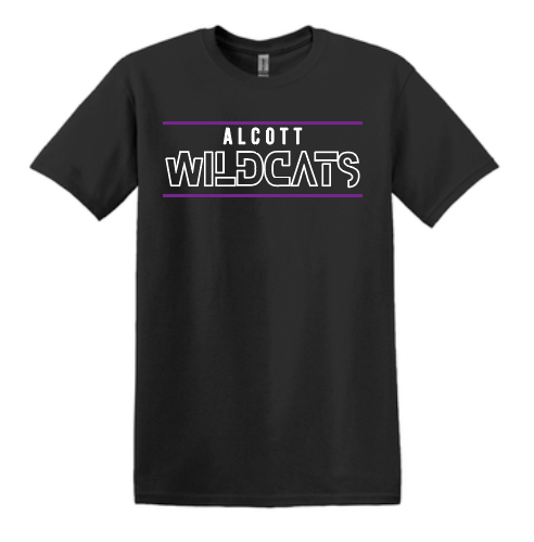 Alcott "Funky Wildcats" Design BellaCanvas S/S T-shirt (black)