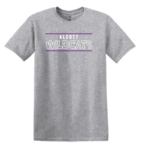 Alcott "Funky Wildcats" Design BellaCanvas S/S T-shirt (heather)
