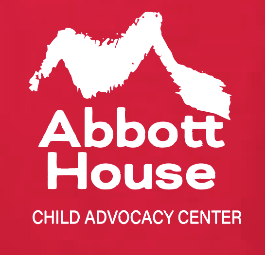 Abbott House "Dog" Design Short Sleeve V-neck T-shirt (red)