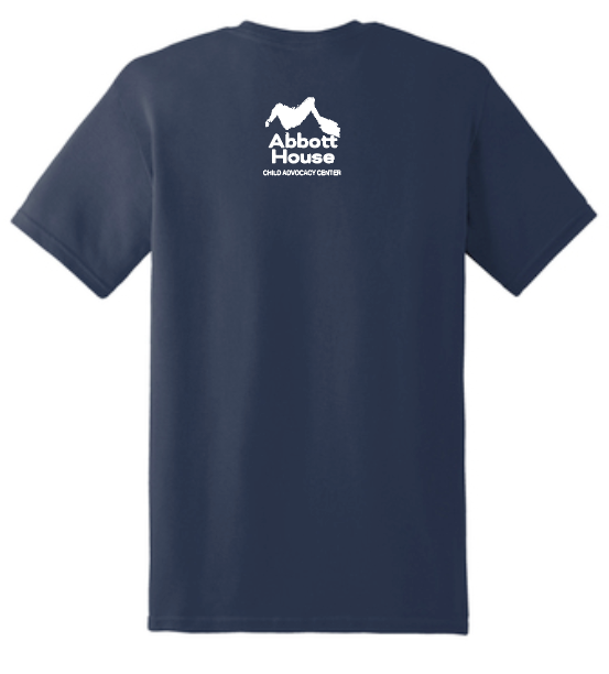 Abbott House "Dog" Design Short Sleeve T-shirt (navy)