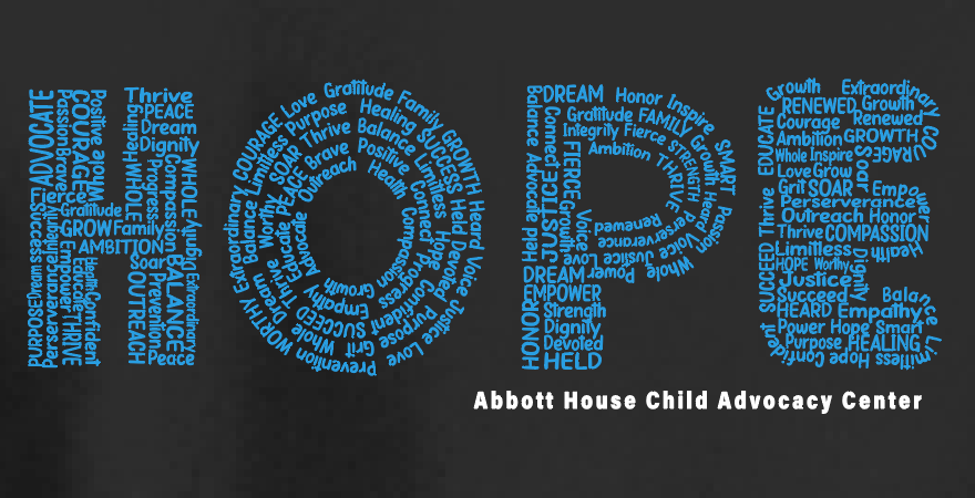 Abbott House "Hope" Design Short Sleeve T-shirt (black)