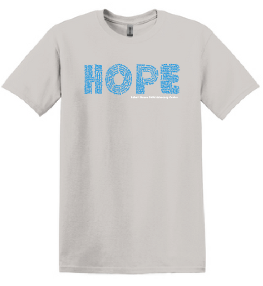 Abbott House "Hope" Design Short Sleeve T-shirt (ice grey)