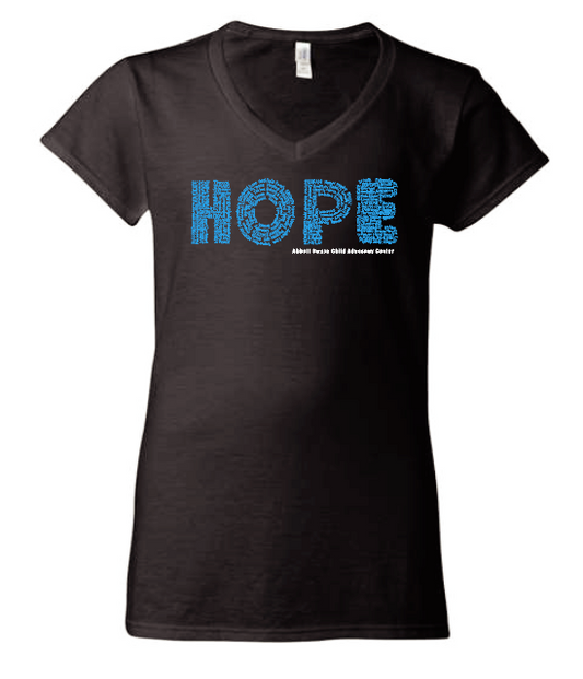 Abbott House "Hope" Design Short Sleeve V-neck T-shirt