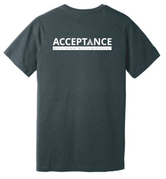 OUHSC Oklahoma Autism Center " Acceptance" Design S/S T-shirt