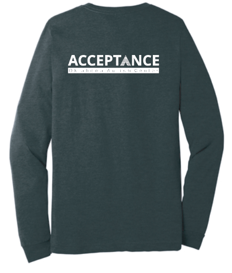 OUHSC Oklahoma Autism Center " Acceptance" Design L/S T-shirt