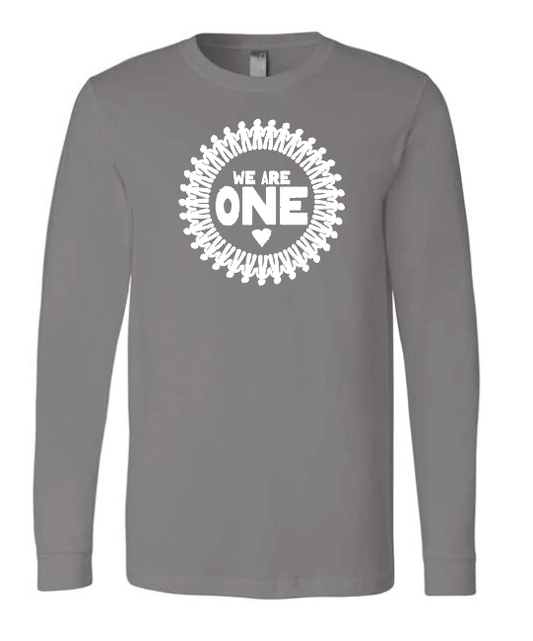 COCMHC "We are One" Circle Design L/S T-shirt (asphalt)