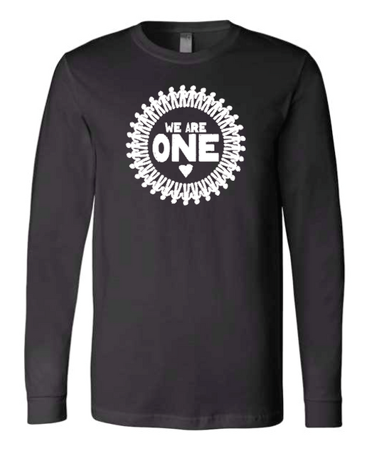 COCMHC "We are One" Circle Design L/S T-shirt (black)
