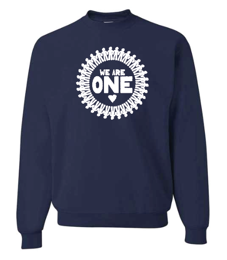 COCMHC "We are One" Circle Design Crewneck Sweatshirt (navy)