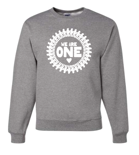 COCMHC "We are One" Circle Design Crewneck Sweatshirt (heather)