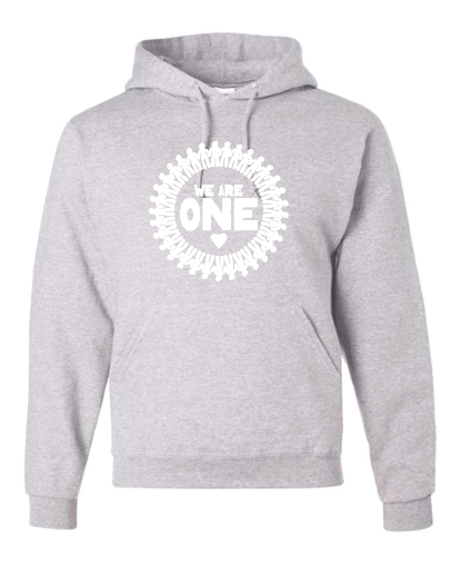 COCMHC "We are One" Circle Design Hooded Sweatshirt (ash)