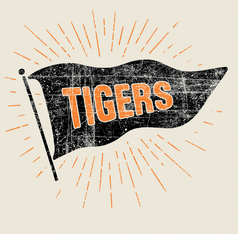 NHS Basketball "Pennant" Comfort Colors L/S T-shirt (ivory)