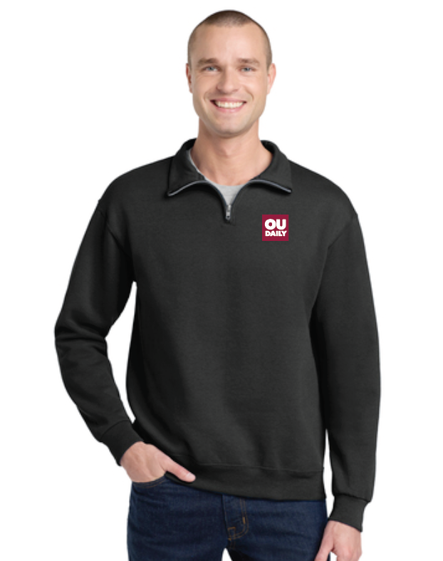 OU Daily~Alumni "OU Daily" Design 1/4 Zip Fleece Pullover