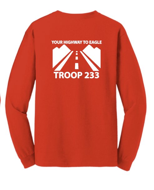 Troop 233 "Highway to Eagle" Design L/S T-shirt
