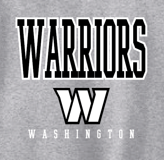 Washington High "Warriors W" Design Crewneck Sweatshirt (heather)