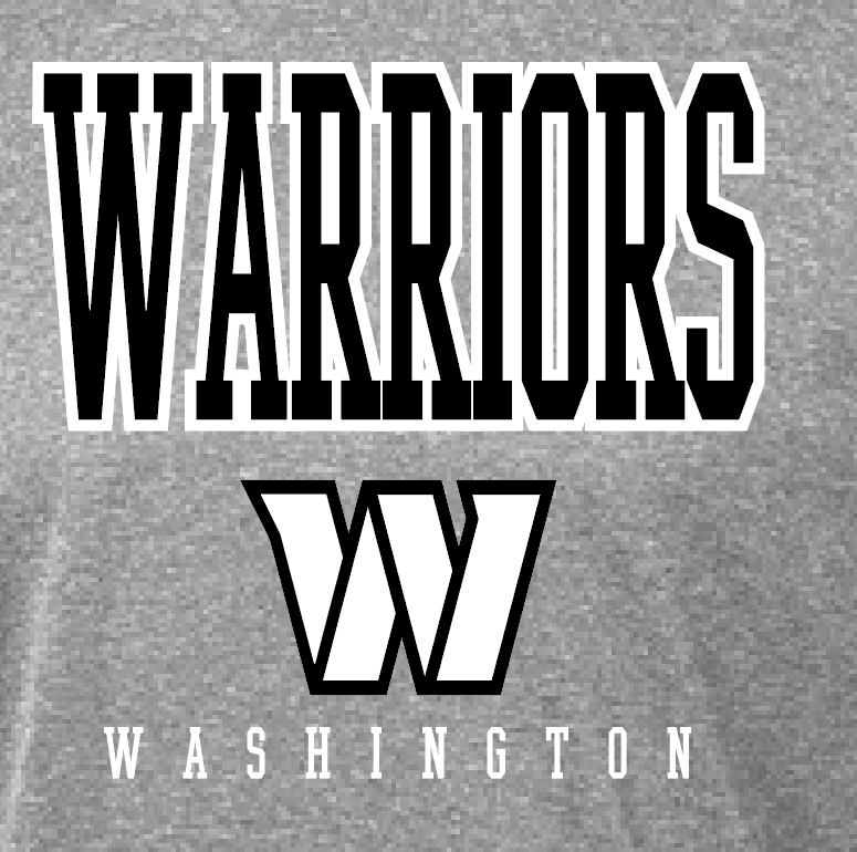Washington High "Warriors W" Design L/S Dri-Fit T-shirt (heather)
