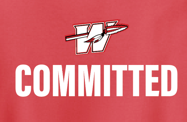 Washington High "Committed" Design Crewneck Sweatshirt (red)