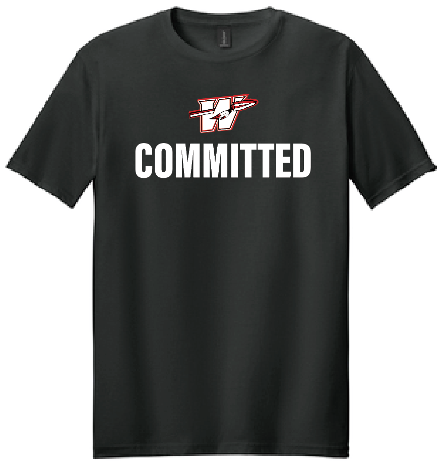 Washington High "Committed" Design S/S T-shirt (black)