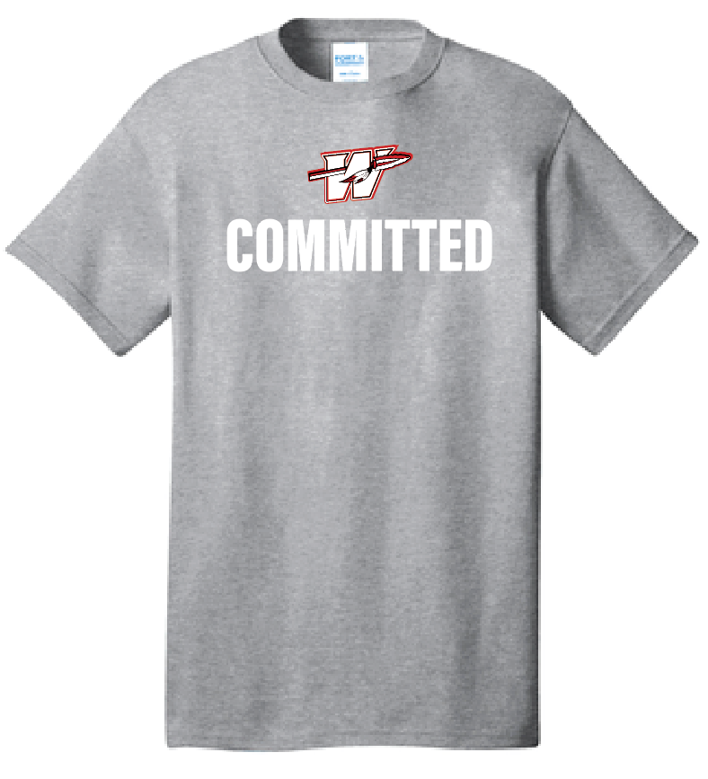 Washington High "Committed" Design S/S T-shirt (heather)