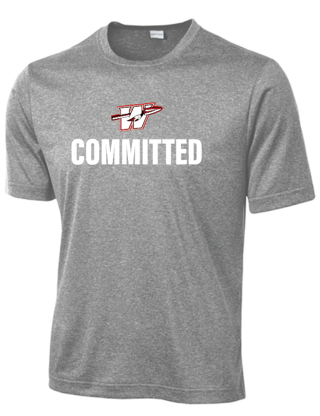 Washington High "Committed" Design S/S Dri-Fit T-shirt (heather)