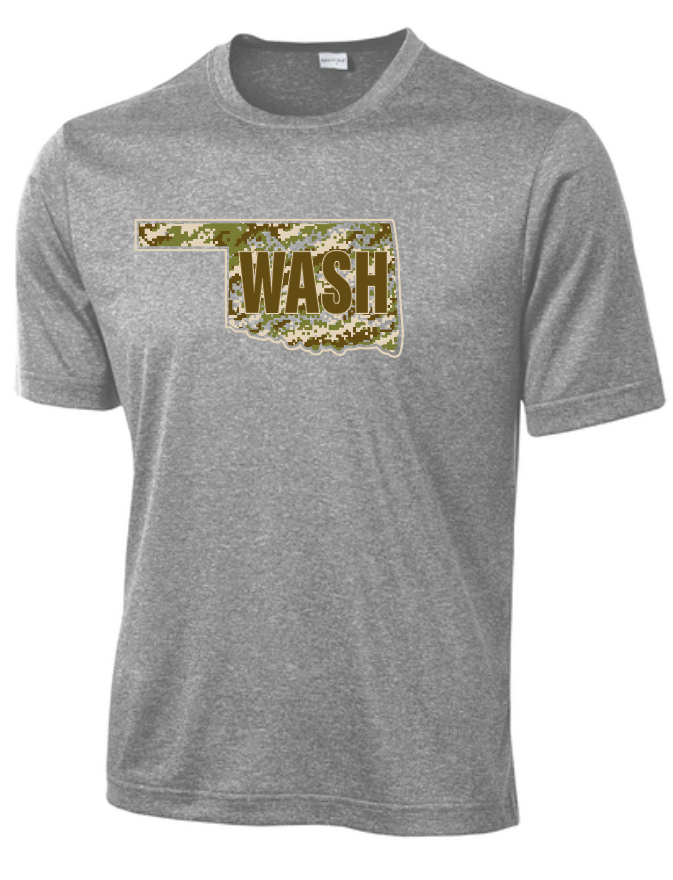 Washington High "Camo" Design S/S Dri-Fit T-shirt (heather)