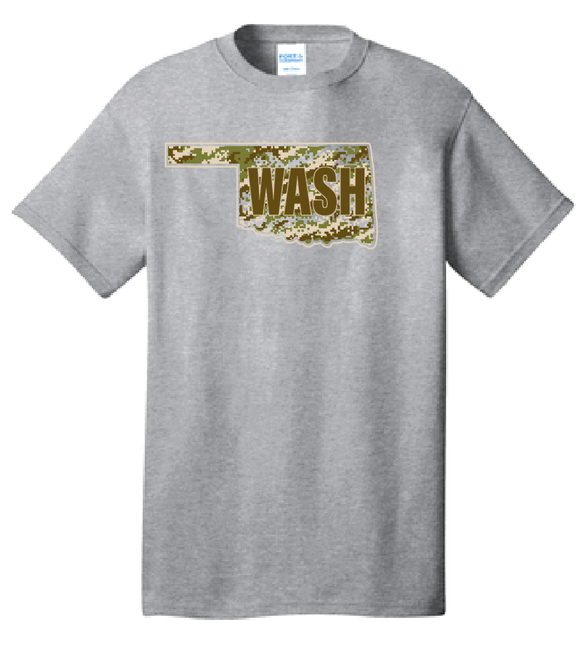 Washington High "Camo" Design S/S T-shirt (heather)
