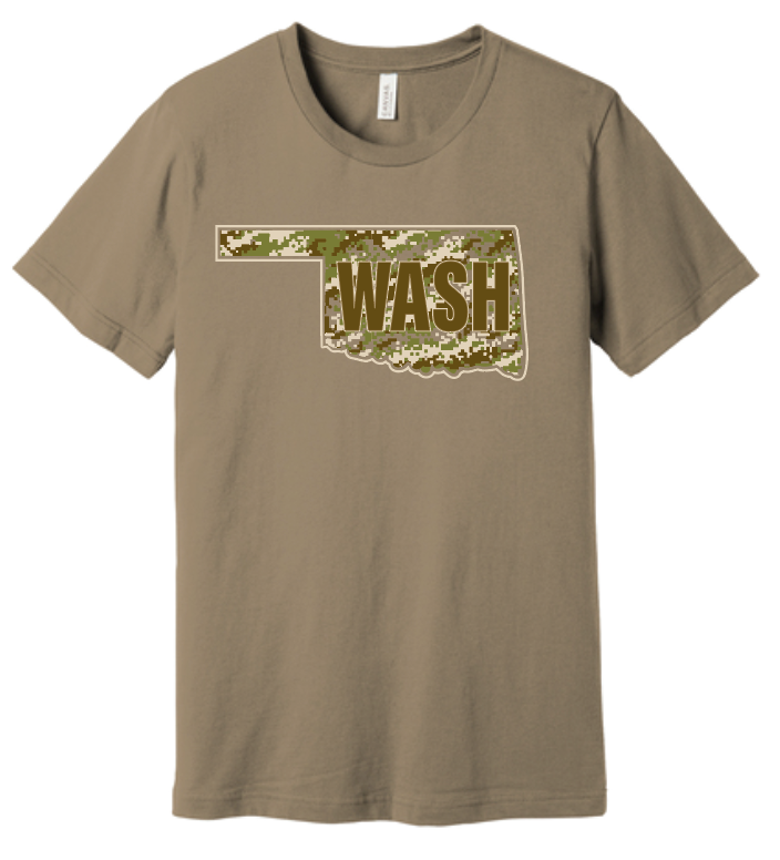 Washington High "Camo" Design S/S T-shirt (brown)