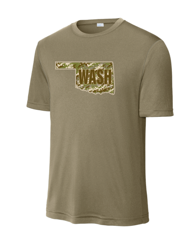 Washington High "Camo" Design S/S Dri-Fit T-shirt (brown)