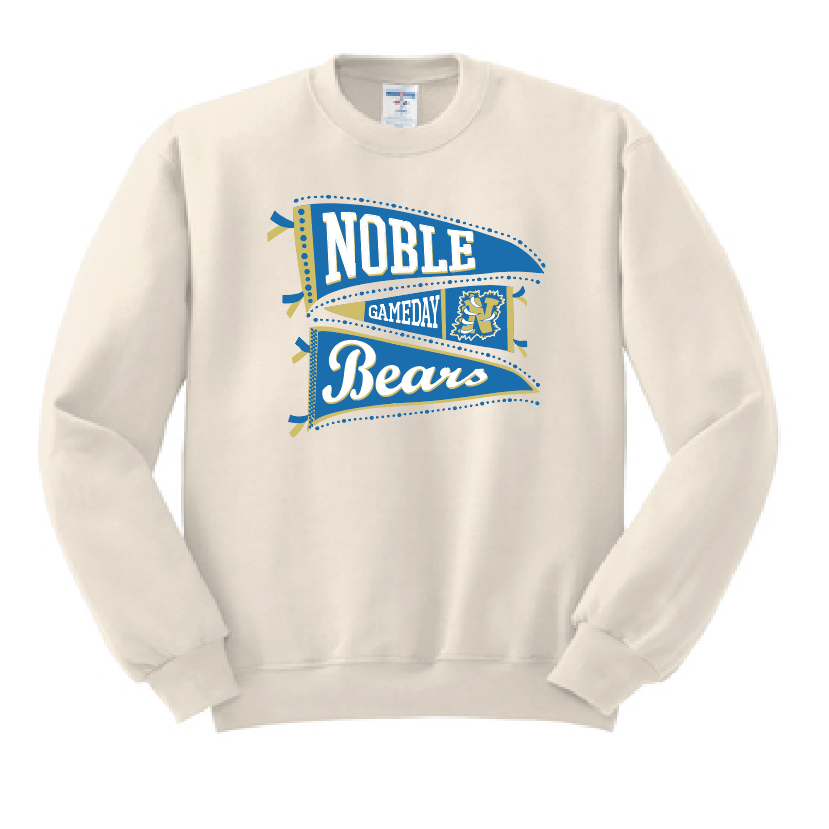 Noble Cheer "Pennants" Design Crewneck Sweatshirt