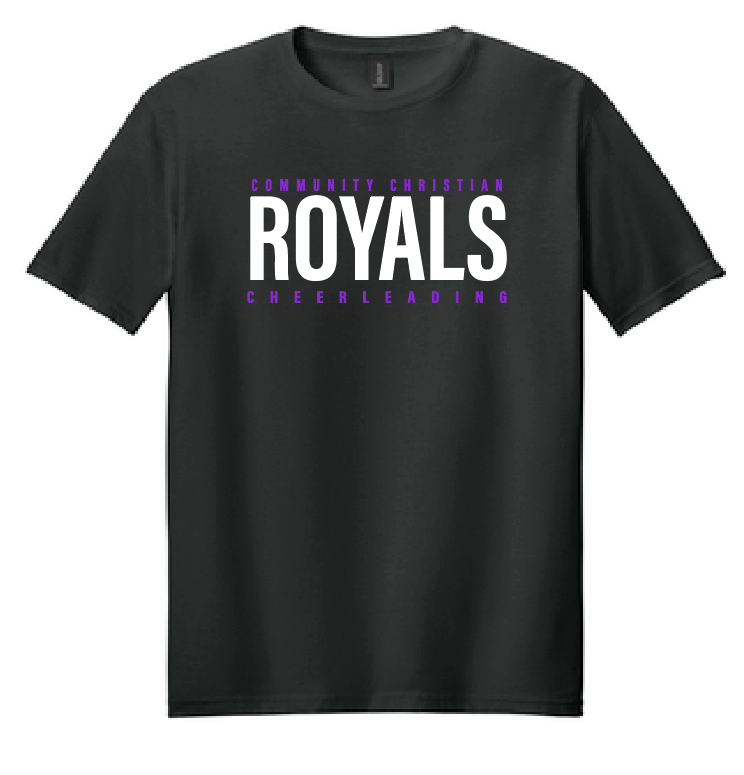 CCS Cheer "Athletic Block" Design Softstyle S/S Tee