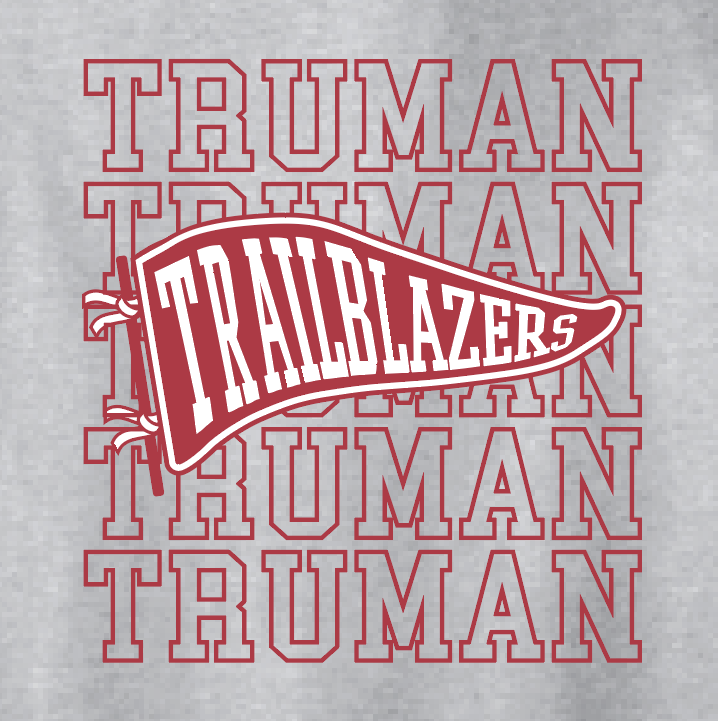 Truman "Pennant" Design Gildan Hooded Sweatshirt