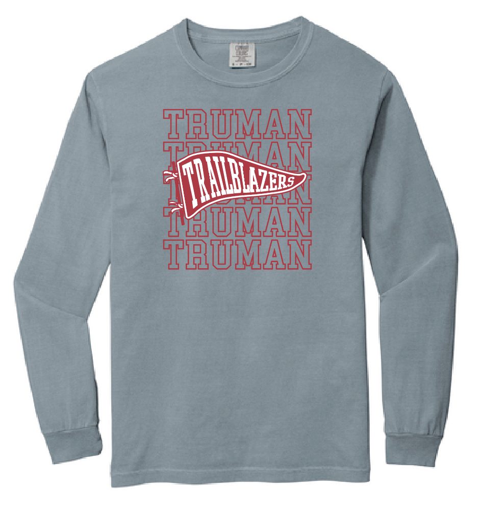 Truman "Pennant" Design Comfort Colors L/S T-shirt