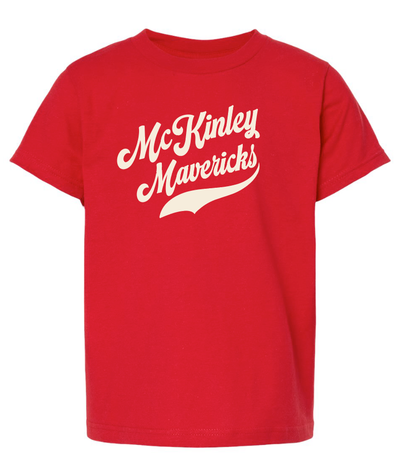 McKinley "Simple Script" Design Gildan S/S t-shirt (red)