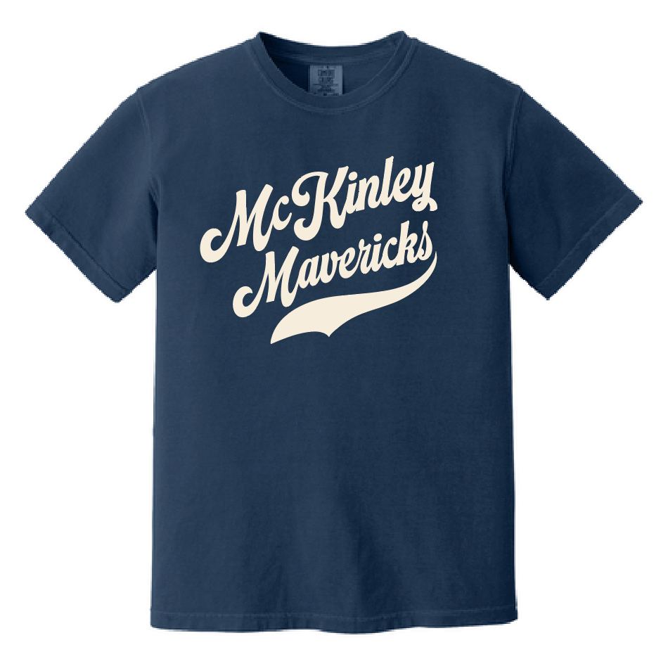 McKinley "Simple Script" Design Comfort Colors S/S t-shirt (navy)