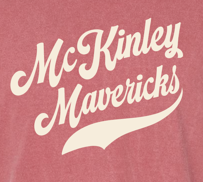 McKinley "Simple Script" Design Comfort Colors S/S t-shirt (red)