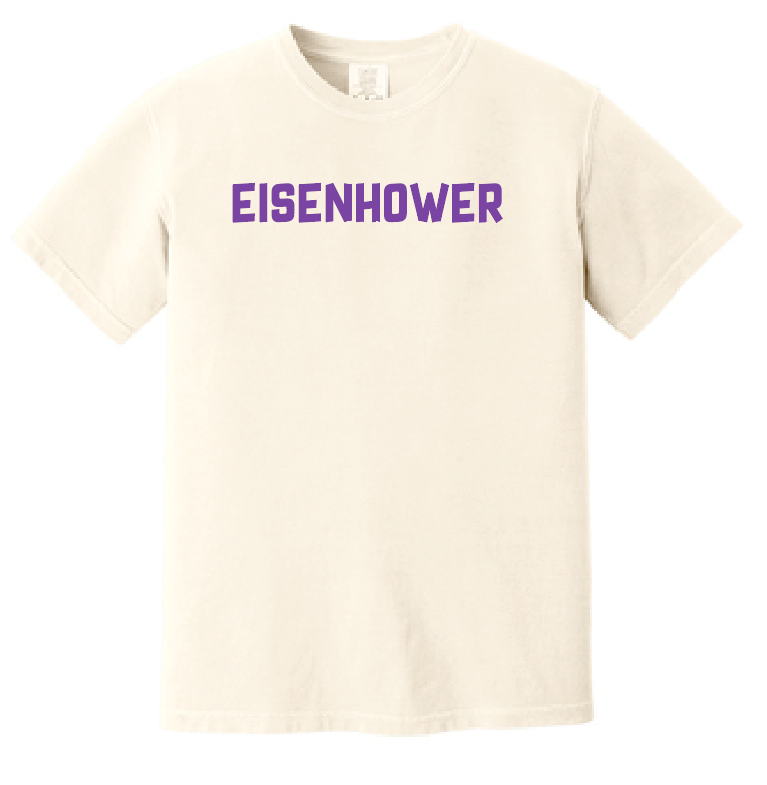 Eisenhower "Blocks" Design Comfort Colors S/S T-shirt (ivory)(f/b)