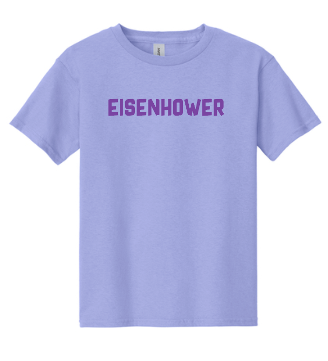 Eisenhower "Blocks" Design Gildan S/S T-shirt (violet)(f/b)