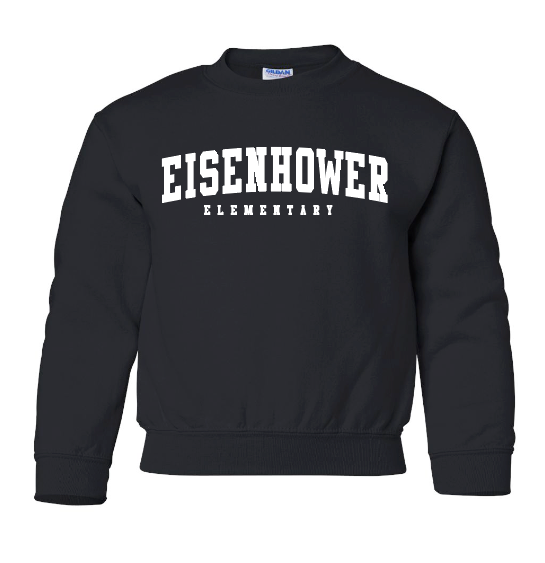 Eisenhower "Simple Arch" Design Gildan Sweatshirt (black)