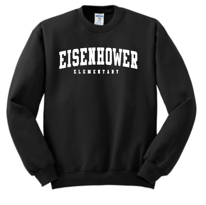 Eisenhower "Simple Arch" Design Gildan Sweatshirt (black)