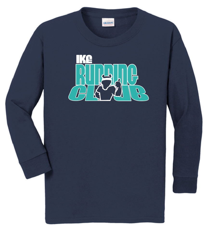 Eisenhower "Running Club" Design Gildan L/S T-shirt