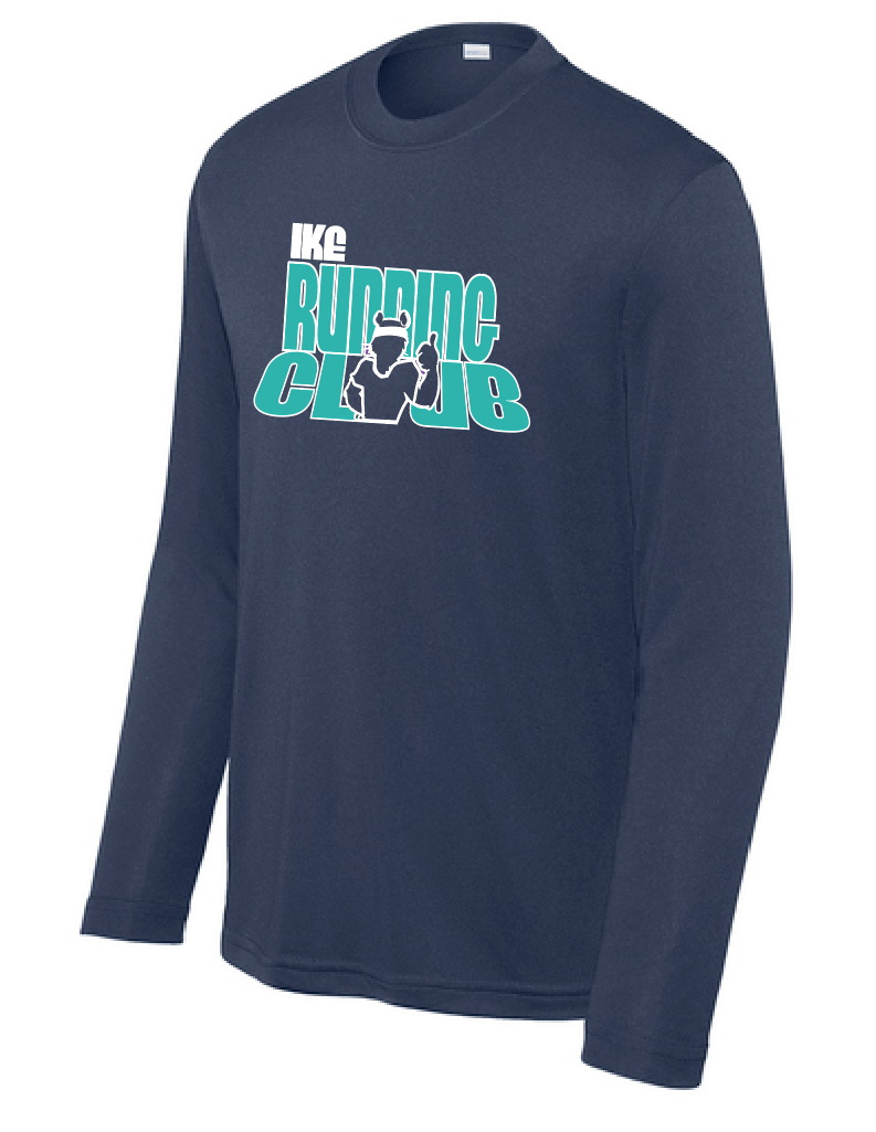 Eisenhower "Running Club" Design Moisture Wicking L/S T-shirt