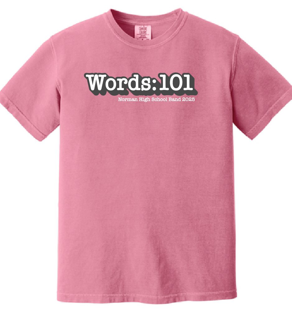 NHS Band "Show Shirt" Design Comfort Colors S/S T-shirt (crunchberry)