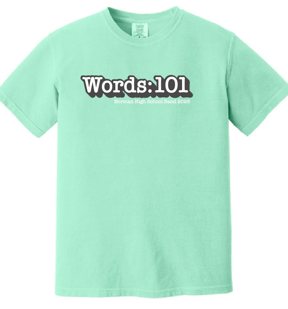 NHS Band "Show Shirt" Design Comfort Colors S/S T-shirt (island reef)